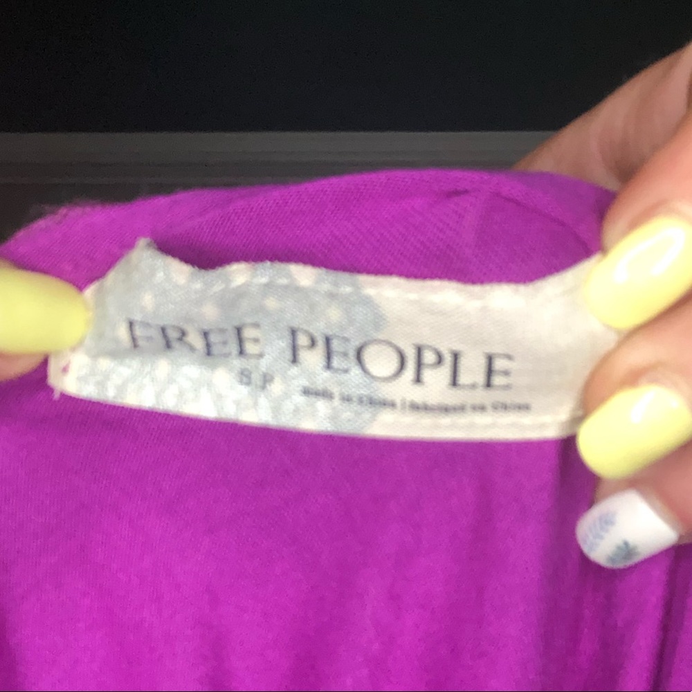 F6 *3 for $15* Free people magenta pink knit bodycon mini dress - Picture 12 of 12